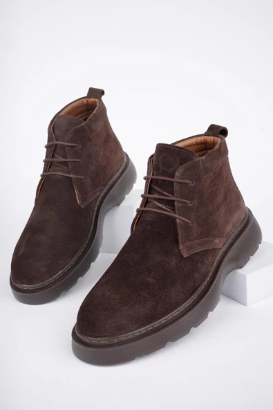 Muggo HENRY Garantili Bağcıklı Hakiki Deri Rahat Taban Erkek Chelsea Bot - 10