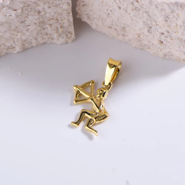 14 Ayar Altın Kova Burç Kolye Ucu 0,62 gr - 3