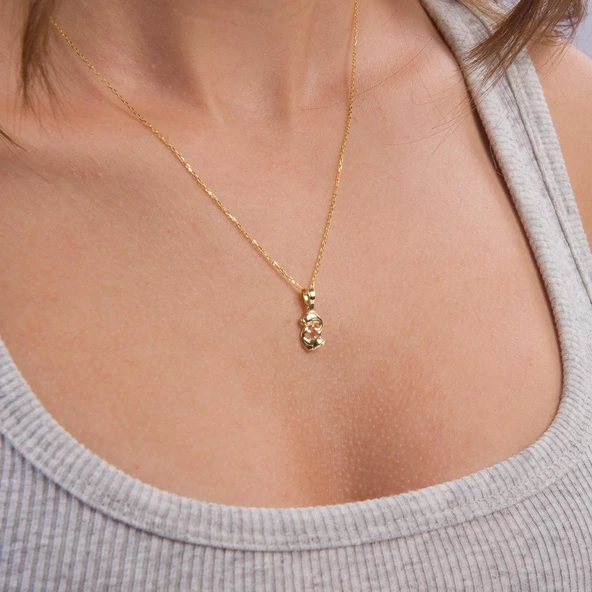 14 Ayar Altın Balık Burç Kolye Ucu 0,67 gr - Resim 5