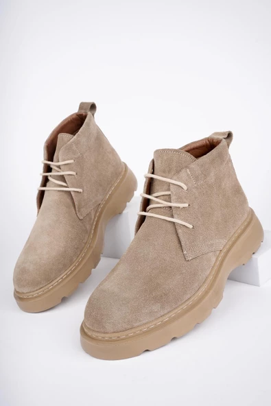 Muggo HENRY Garantili Bağcıklı Hakiki Deri Rahat Taban Erkek Chelsea Bot - 3