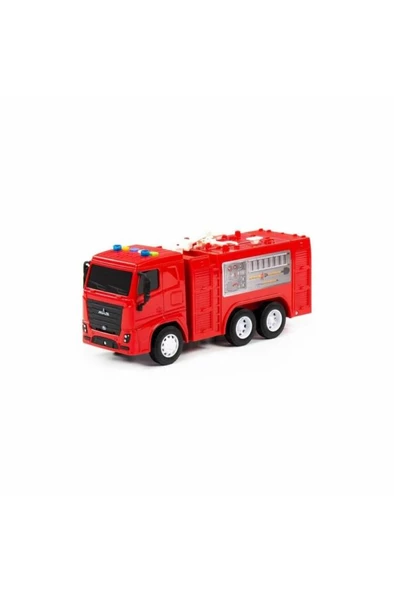 Polesie 96302 / CİTY-2 SÜRTMELİ İTFAİYE ARACI (IŞIKLI VE SESLİ) (KIRMIZI KABİN) (KUTUDA) - 3