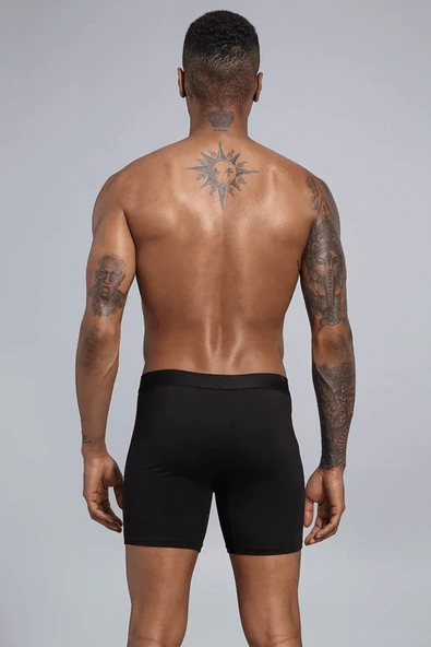 Erkek Uzun Paça Likralı 6'lı Boxer Premium Paket - 3