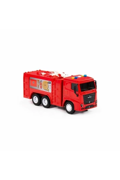 Polesie 96302 / CİTY-2 SÜRTMELİ İTFAİYE ARACI (IŞIKLI VE SESLİ) (KIRMIZI KABİN) (KUTUDA) - 2