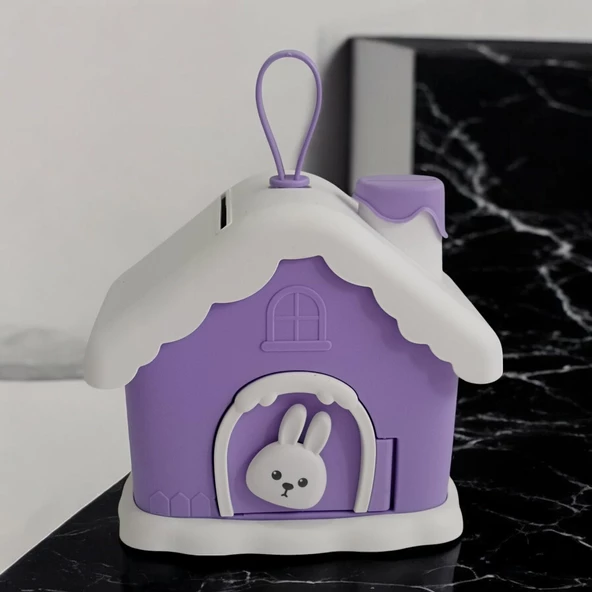 Tavşan Evi Şekilli Kumbara Hediyelik Eşya - 5