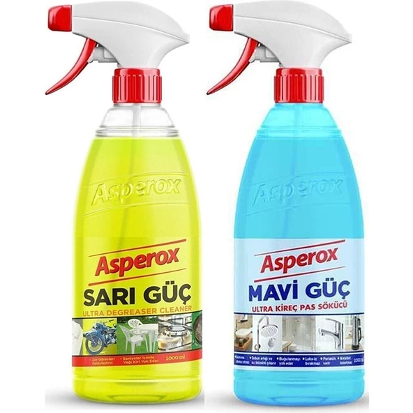 Asperox Sarı Güç + Mavi Güç Sprey 2 x 1 lt