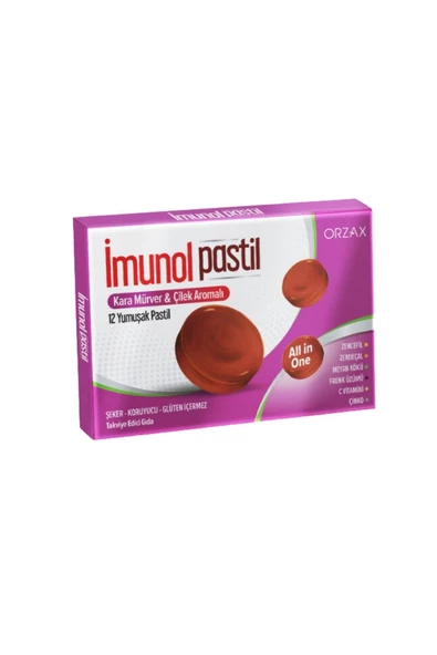 İmunol Karamürver & Çilek Aromalı 12 Pastil ürün görseli