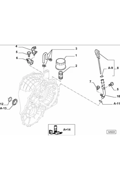 OPAR Fiat 9948806 Filtre, Yağ Palio ŞANZIMAN FİLTRE BLUEPRİNT