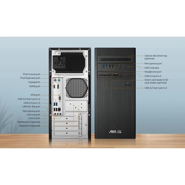 ASUS S500TE-5135000020 CORE i5 13500-64GB RAM-512GB NVME-FDOS - 4