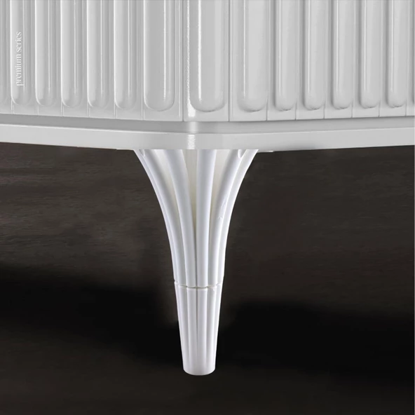 İstanbul 19 cm Beyaz Mobilya Konsol Orta Sehpası Kanepe Koltuk Tv Ünitesi Baza Ayağı Ayak Ayakları - 7