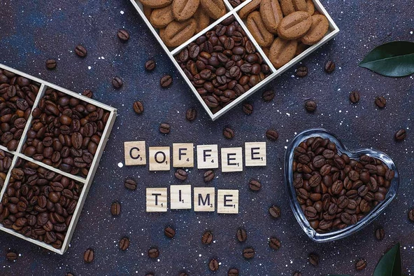 Cafe kahve zamanı Duvar Kağıdı Baskı - 5