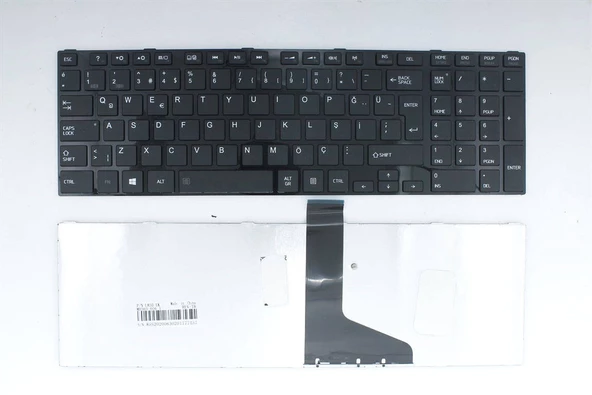 Toshiba  ile Uyumlu Satellite P855-10j, P855-348, P855-34G Klavye Çerçeveli Siyah