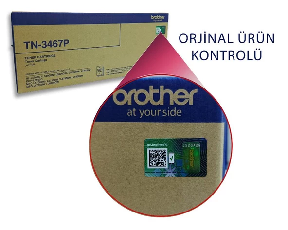 BROTHER TN-3467 Siyah Toner Orjinal (12000 Sayfa) - 2