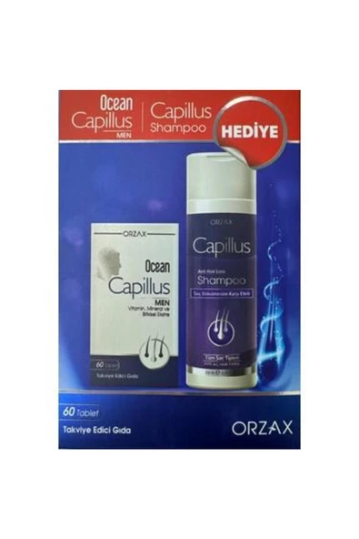 Capillus Men 60 Tablet Şampuan Hediyeli