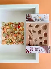 Smarta Silikon Kalıp - Deniz Kabukları - Resim 2