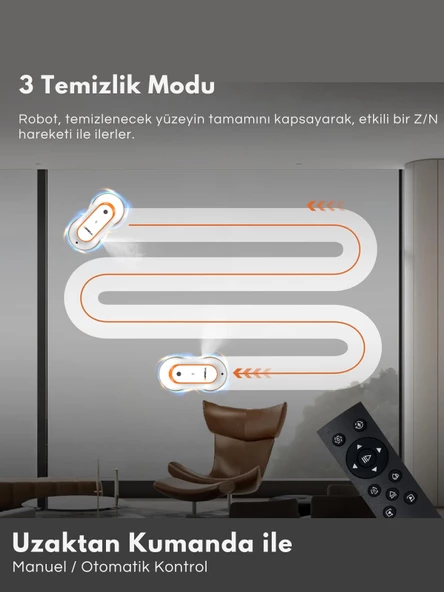 Cam Silme Robotu Cambaz Aktive Akıllı Cam Temizleme Robotu WCR-2310Y - 4