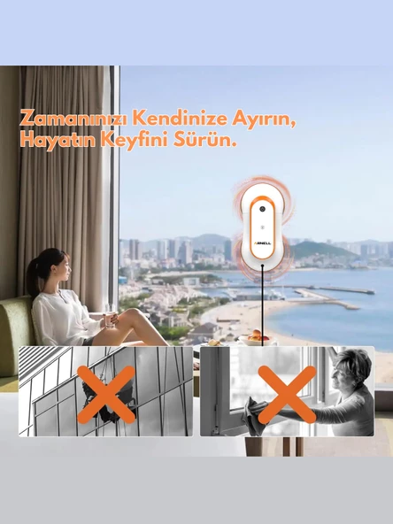 Cam Silme Robotu Cambaz Aktive Akıllı Cam Temizleme Robotu WCR-2310Y - 6
