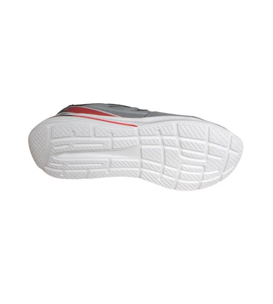 KİNETİX Erkek Gri Cilt Bağcıklı Kalın Taban Koşu Günlük Spor Ayakkabı - Resim 4