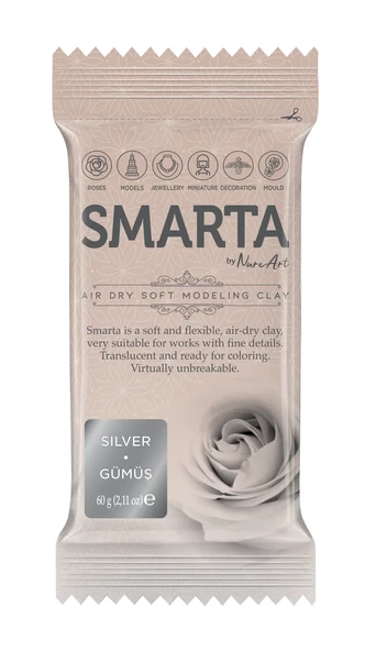 Smarta Metalik Gümüş 60 GR