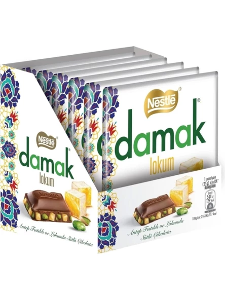 Nestle Damak Lokum Çikolata 6'lı Paket (6x60g)