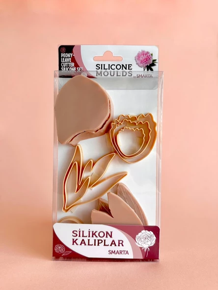 Smarta Silikon Kalıp -  Çiçekler : Şakayık & Yaprak - 1