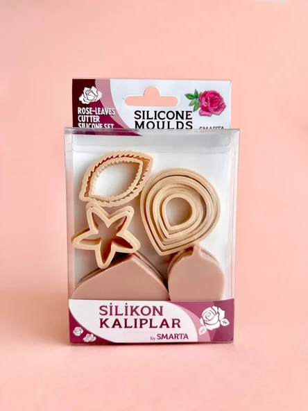 Smarta Silikon Kalıp - Çiçekler : Gül & Yaprak