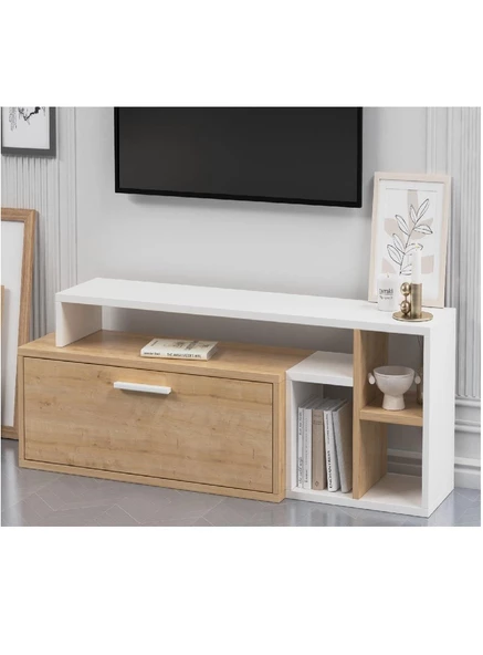 LAGOMOOD KARAMEL TV STANDI MEŞE BEYAZ - 2