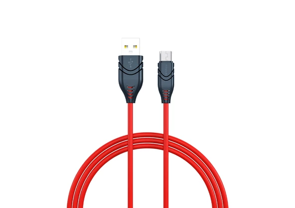 Syrox C98 2.1A 1mt Micro USB Şarj & Data Kablosu - Kırmızı