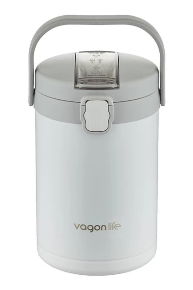 Vagonlife Çelik Yemek Termosu Isı Yalıtımlı 3 Kaseli 2.1LT Sızdırmaz Vakumlu Kap Taşıma Kulplu -FF10089 - 11