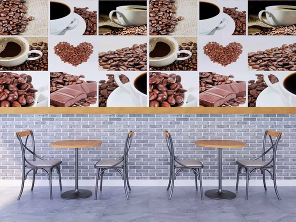 Kahve Cafe Duvar Kağıdı Baskı - 4