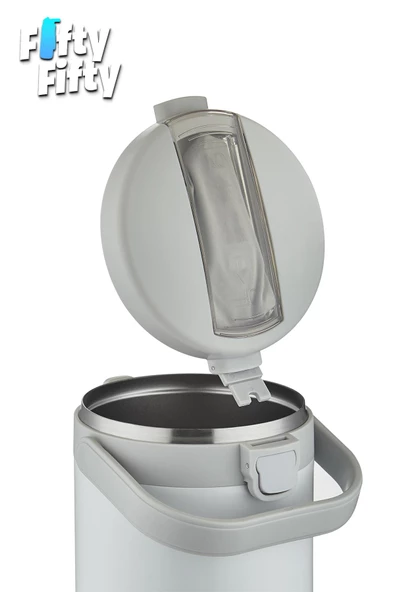 Vagonlife Çelik Yemek Termosu Isı Yalıtımlı 3 Kaseli 2.1LT Sızdırmaz Vakumlu Kap Taşıma Kulplu -FF10089 - 12