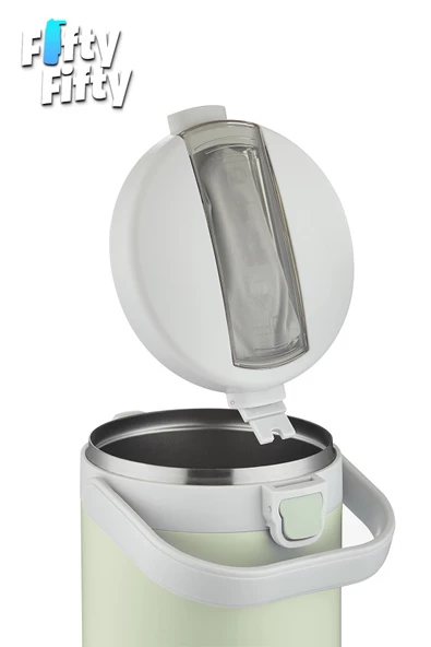Vagonlife Çelik Yemek Termosu Isı Yalıtımlı 3 Kaseli 2.1LT Sızdırmaz Vakumlu Kap Taşıma Kulplu -FF10089 - 4