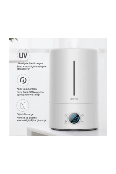 Deerma Ultraviyole Ultrasonic Soğuk Buhar Makinesi F628s - 4