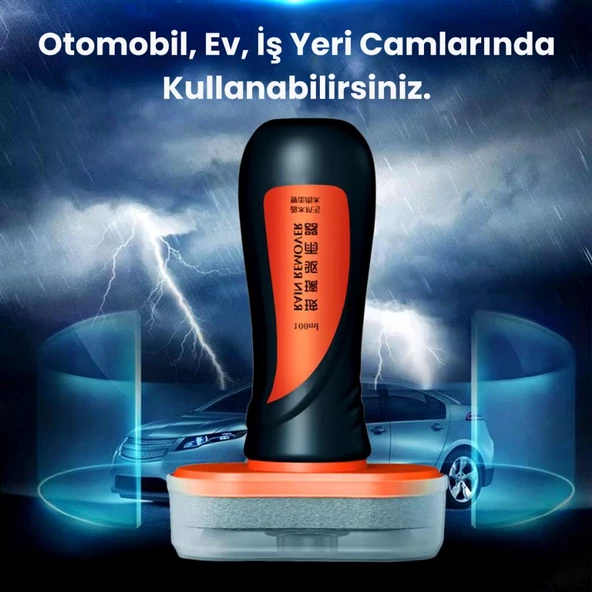 Polham 100ML Süper Etkili Su ve Kir İtici Yağmur Engelleyici Kaplama, Kask Camı, Pencere, Ayna, Cam Uyumlu - 4