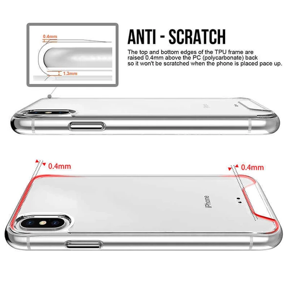 Apple iPhone X Kılıf  Gard Silikon - 3