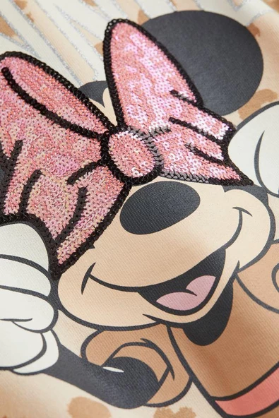 Minnie Pullu Kız Çocuk Swetshirt - 4