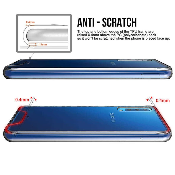 Galaxy A7 2018 Kılıf  Gard Silikon - 4