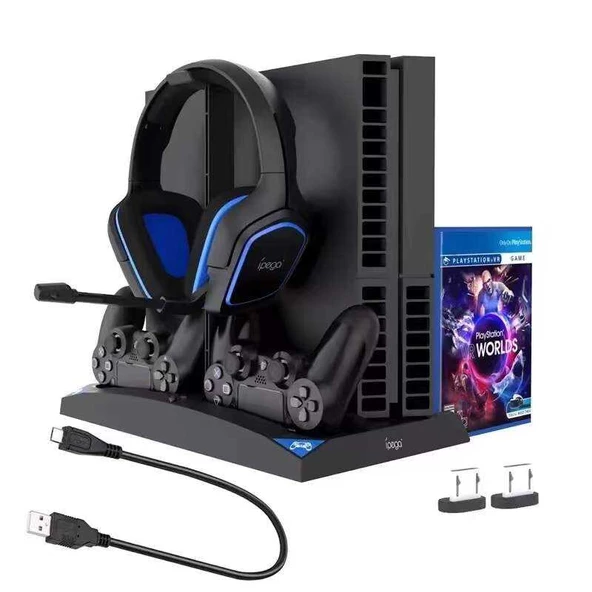 iPega PG-P4009 Playstation 4 Şarj İstasyonu ve Kulaklık Standı - 11