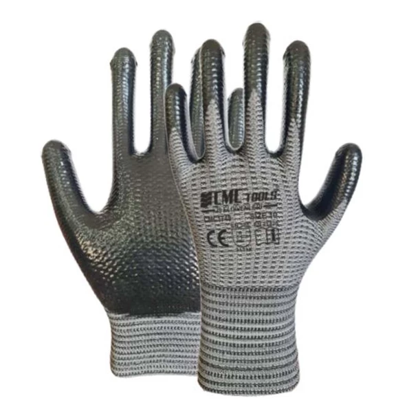 CMC TOOLS DESENLİ ZEBRA ELDİVEN GRİ SİZE:10 (CMC-1748)