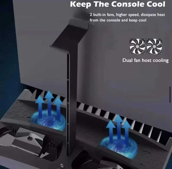 iPega PG-P4009 Playstation 4 Şarj İstasyonu ve Kulaklık Standı - 4