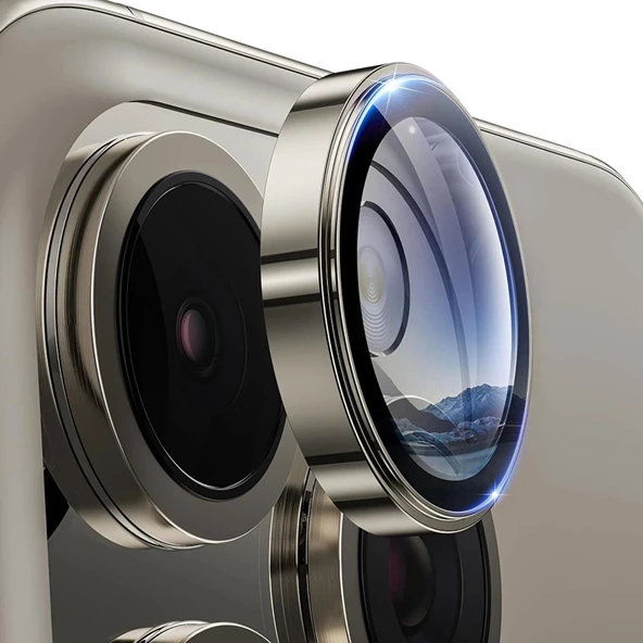 Joyroom İphone 16 Pro Ve 16 Pro Max Uyumlu Sapphire Lens Koruyucu - Resim 4