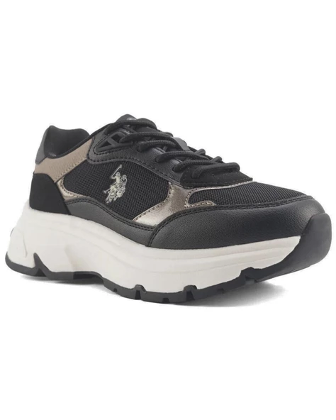 U.s. Polo Assn. Viavai 4Pr Kadın Siyah Günlük Spor Ayakkabı - Resim 2