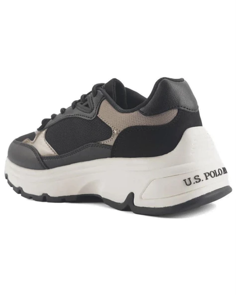 U.s. Polo Assn. Viavai 4Pr Kadın Siyah Günlük Spor Ayakkabı - Resim 3