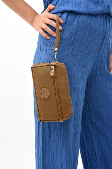 Klinkır Kumaş Mini Çapraz Askılı Kadın Çanta 571 Collection Yağmur Geçirmez El Çantası 20*10 Cm - 9