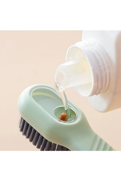 Çok Amaçlı Deterjan Hazneli Pratik El Temizlik Fırçası  Ayakkabı Bot Temizleme Yıkama Fırçası - 6