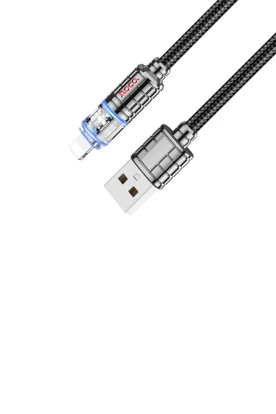 Hoco U122 1.2M Lantern USB to Lightning Şarj Data Kablosu - 4