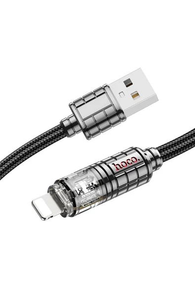 Hoco U122 1.2M Lantern USB to Lightning Şarj Data Kablosu