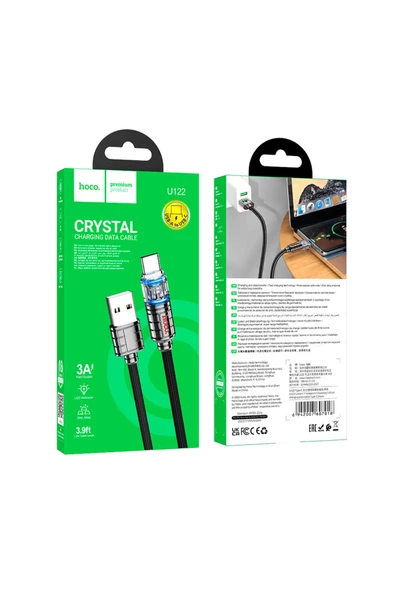 Hoco U122 1.2M Lantern USB to Type-C Şarj Data Kablosu - 5