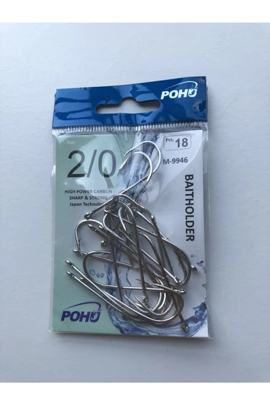 Uzun Pa.la Delikli Sap 2/0 Numara 18'li Paket Beyaz M-9946 Baitholder Olta Iğnesi - 3