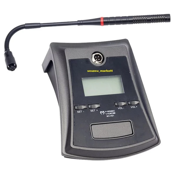 UHF ŞARJLI KABLOSUZ KÜRSÜ MİKROFON (IŞIKLI) - 2