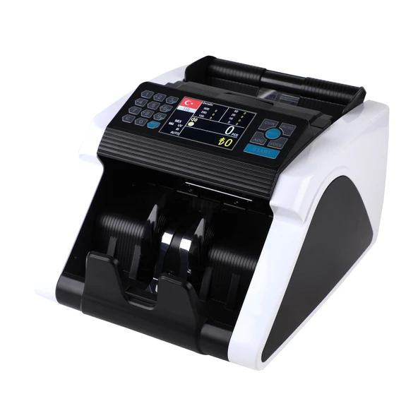 Kaan Mix TL ve Euro Karışık, Dolar, Gbp Adet Sayım Sahte Kontrollü Ofis Tipi Para Sayma Makinesi (Sesli Konuşma) - Resim 4